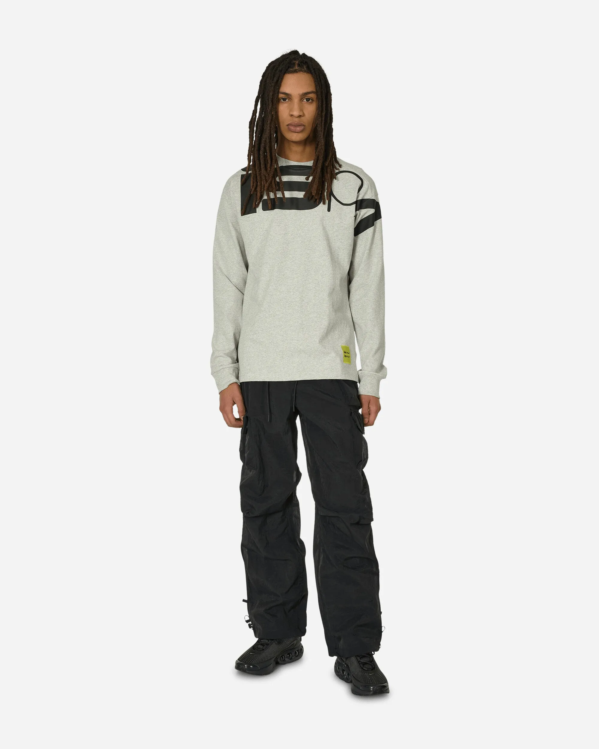 ISPA Langarm-T-Shirt Grau Meliert
