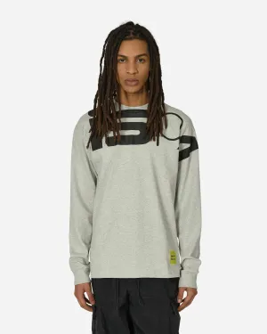 ISPA Langarm-T-Shirt Grau Meliert