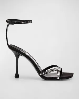 Ixia Sandalen mit Kristallbesatz und Knöchelriemen von Jimmy Choo
