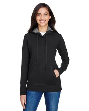 J America JA8431 Damen Omega Stretch-Snap-Placket Kapuzenpullover