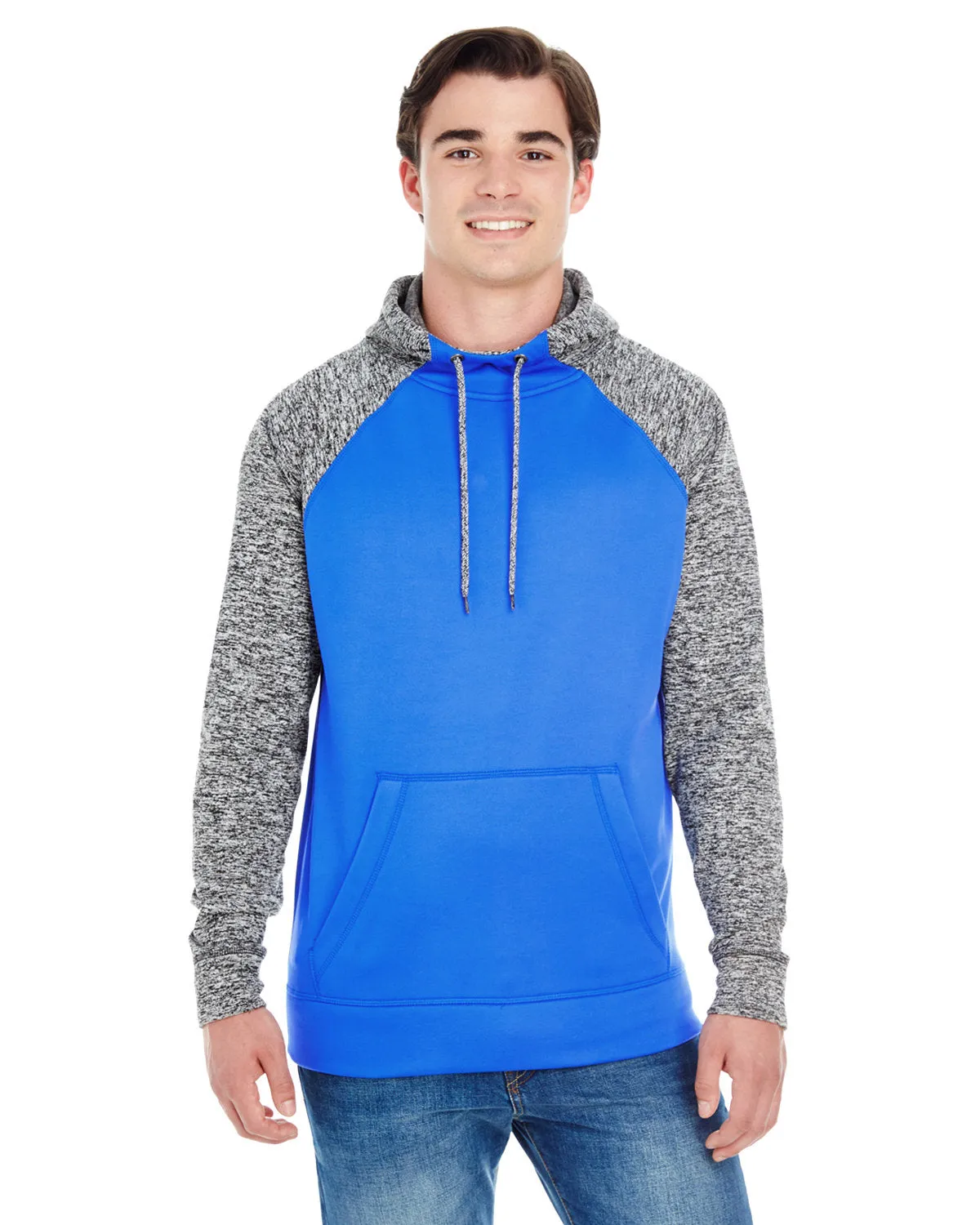 J America JA8612 Erwachsenen Colorblock Cosmic Pullover Kapuzenpullover