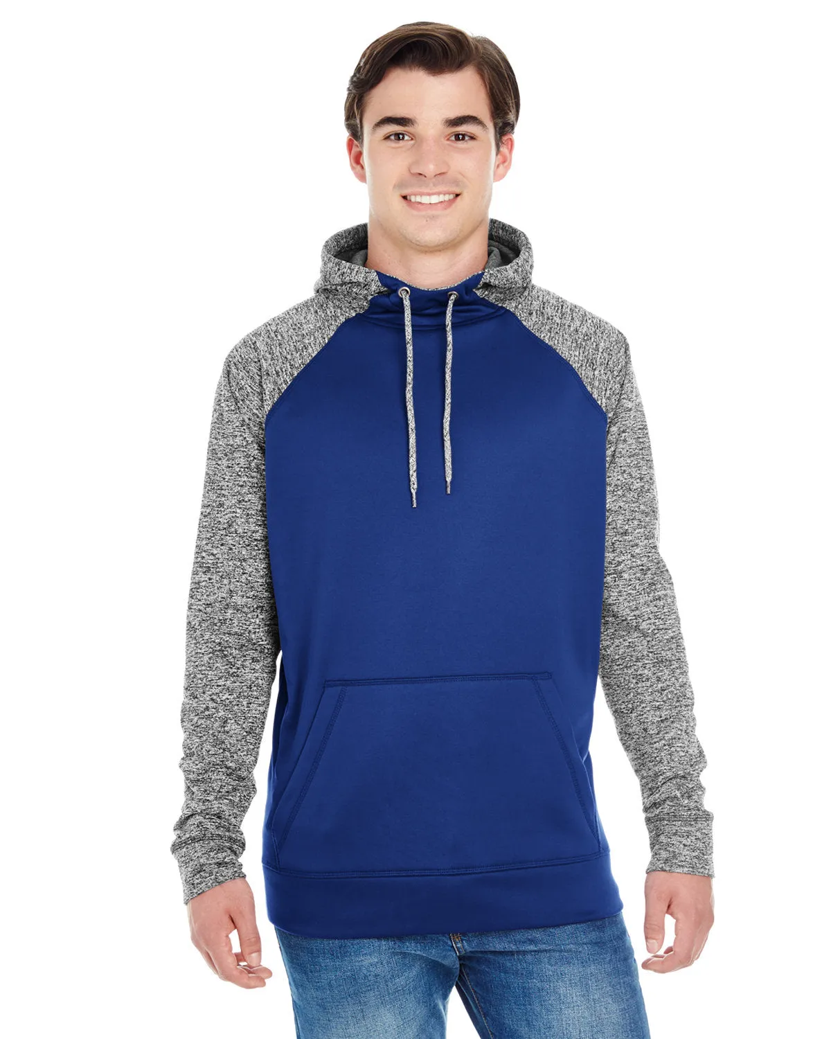 J America JA8612 Erwachsenen Colorblock Cosmic Pullover Kapuzenpullover