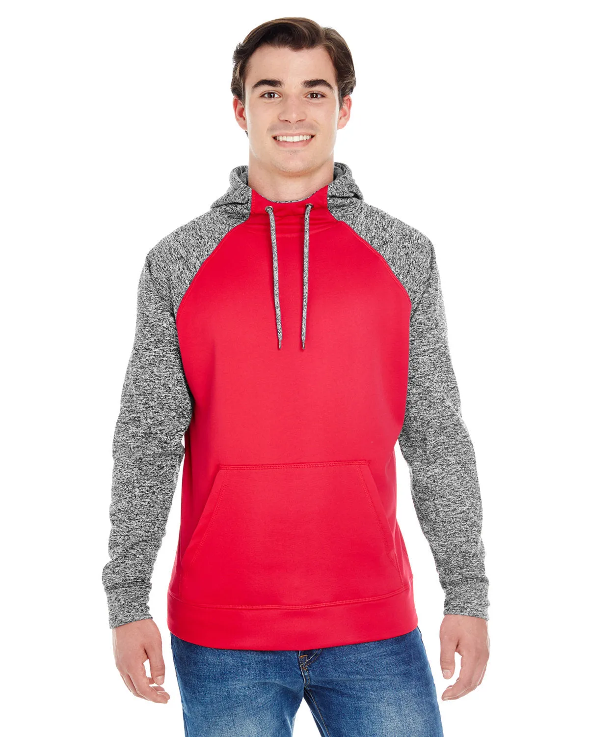J America JA8612 Erwachsenen Colorblock Cosmic Pullover Kapuzenpullover
