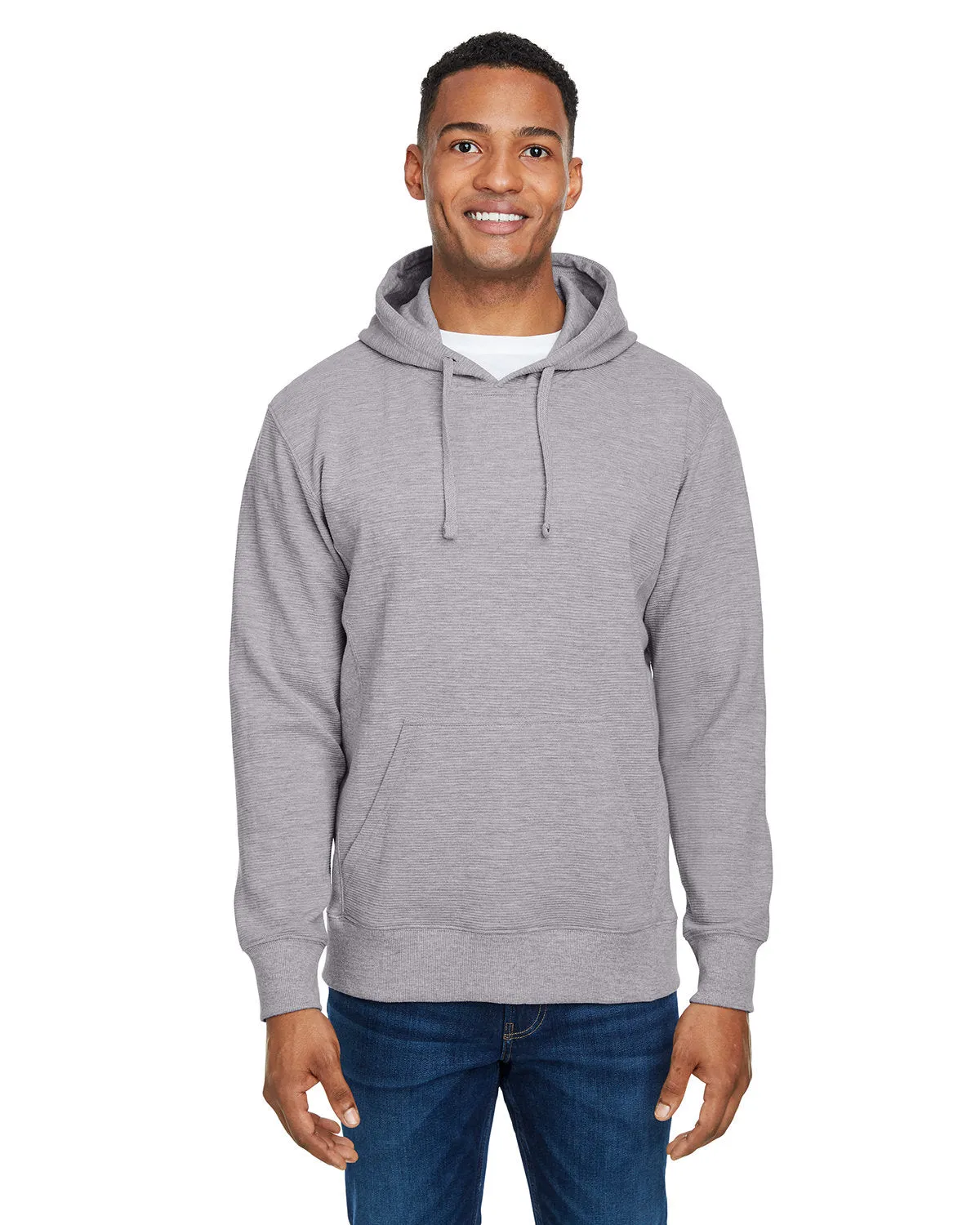 J America JA8706 Ripple Fleece Pullover Kapuzenpullover