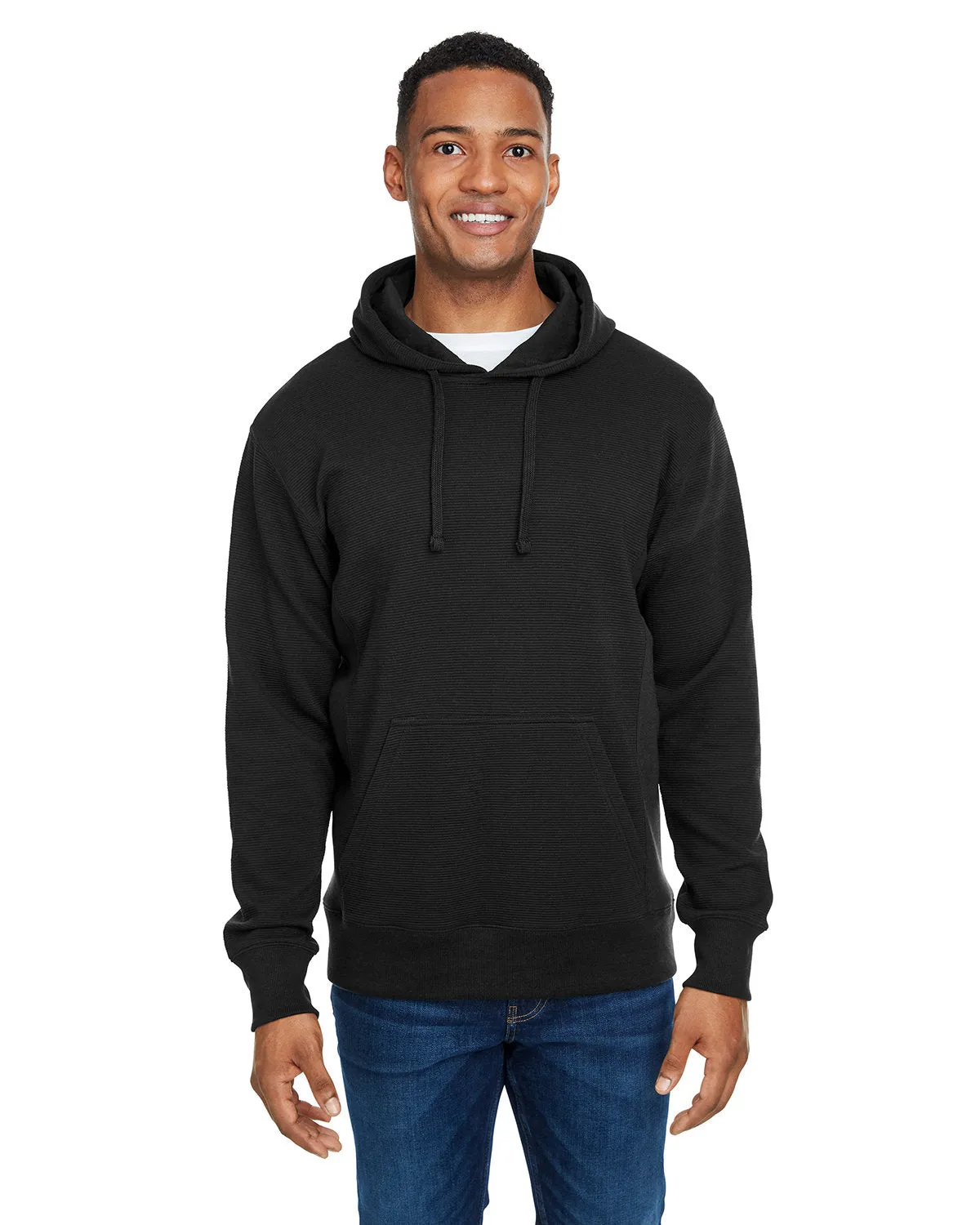 J America JA8706 Ripple Fleece Pullover Kapuzenpullover