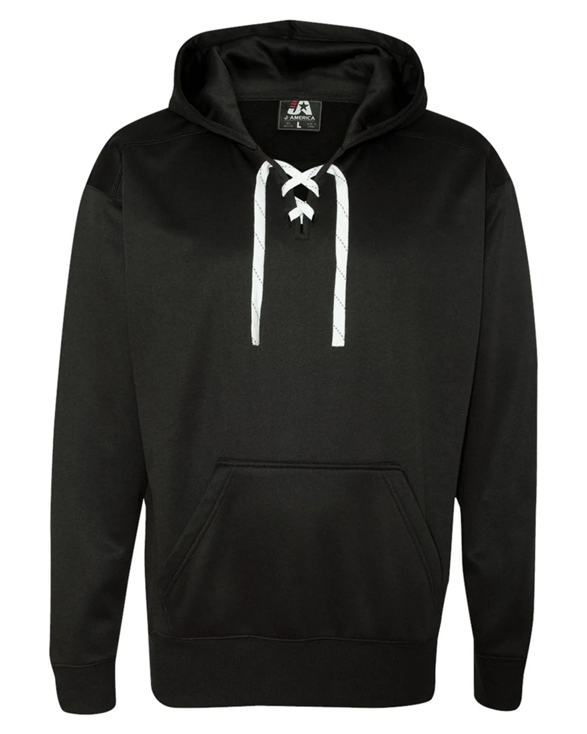 J America JA8833 Sportkapuzenpullover für Erwachsene mit Schnürung aus Polyester
