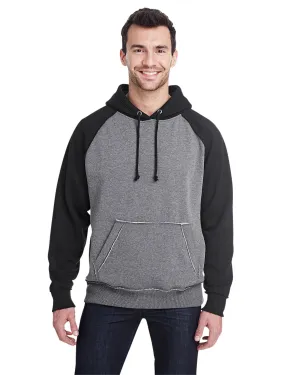 J America JA8885 Erwachsene Vintage Melierte Pullover Kapuzenpullover