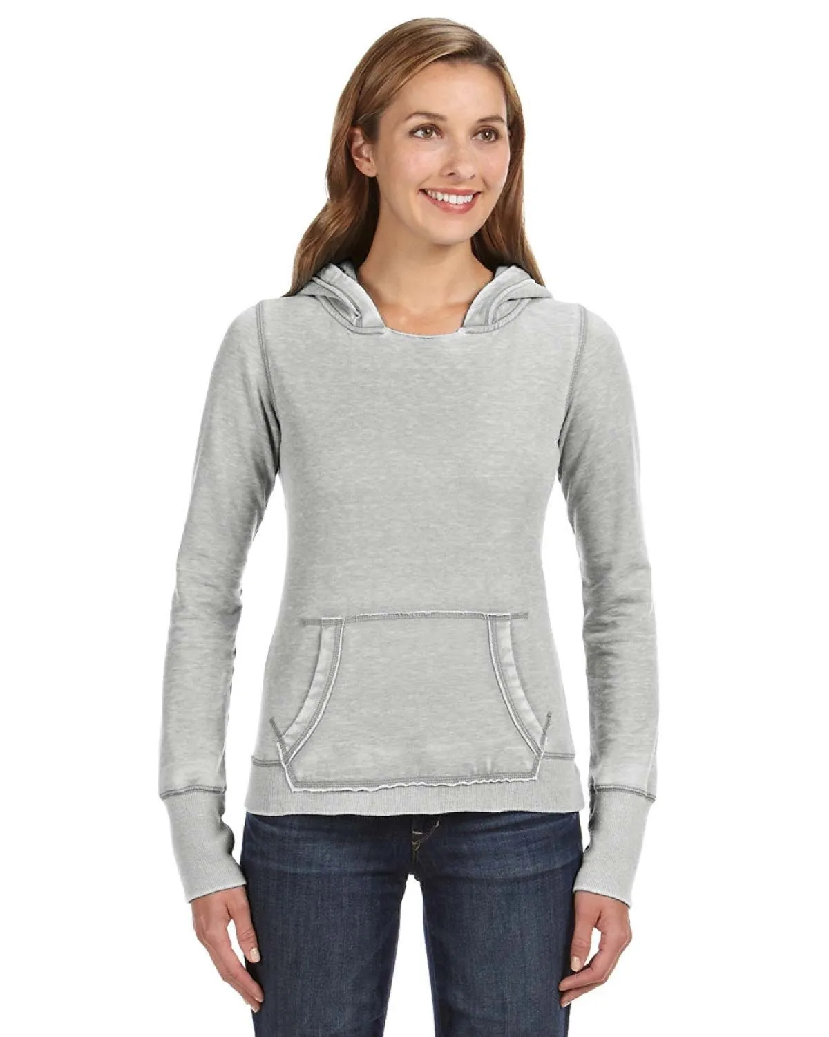 J America JA8912 Damen Zen Pullover Fleece Kapuzenpullover