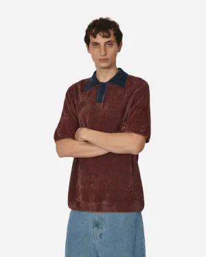 Jacquard-Kragen Strickpolo Mehrfarbig
