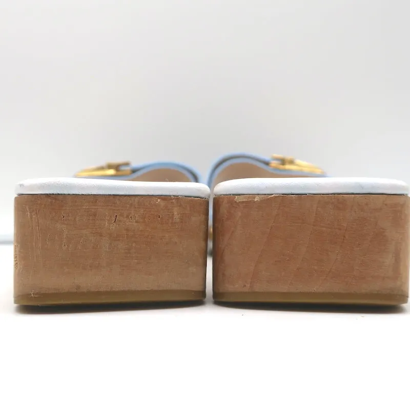 Jacquemus Les Sandales Tatanes Riemchensandalen mit Schnalle Weißes Leder Größe 37