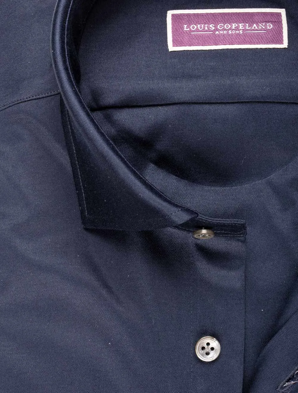Jersey-Shirt Marineblau