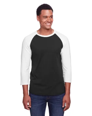 Jerzees 560RR Unisex Premium Blend Ring-Spun 3/4-Ärmel Raglan T-Shirt