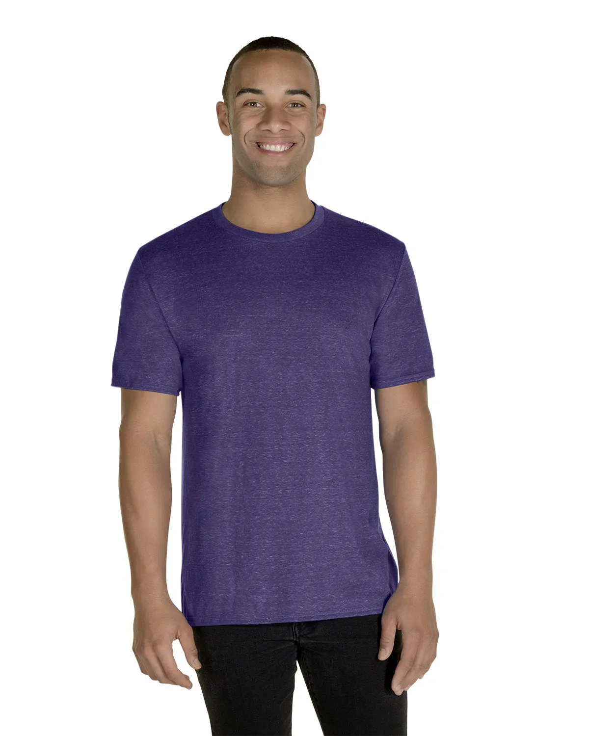 Jerzees 88MR Herren T-Shirt in Schnee-Heather