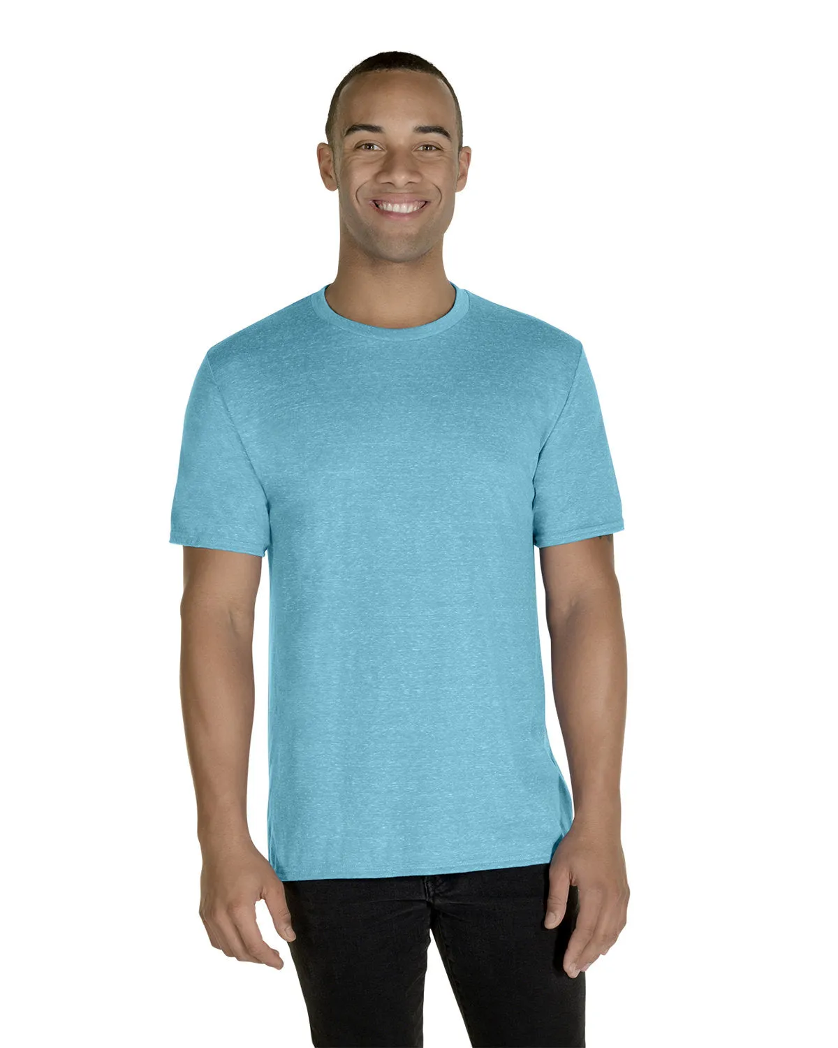 Jerzees 88MR Herren T-Shirt in Schnee-Heather
