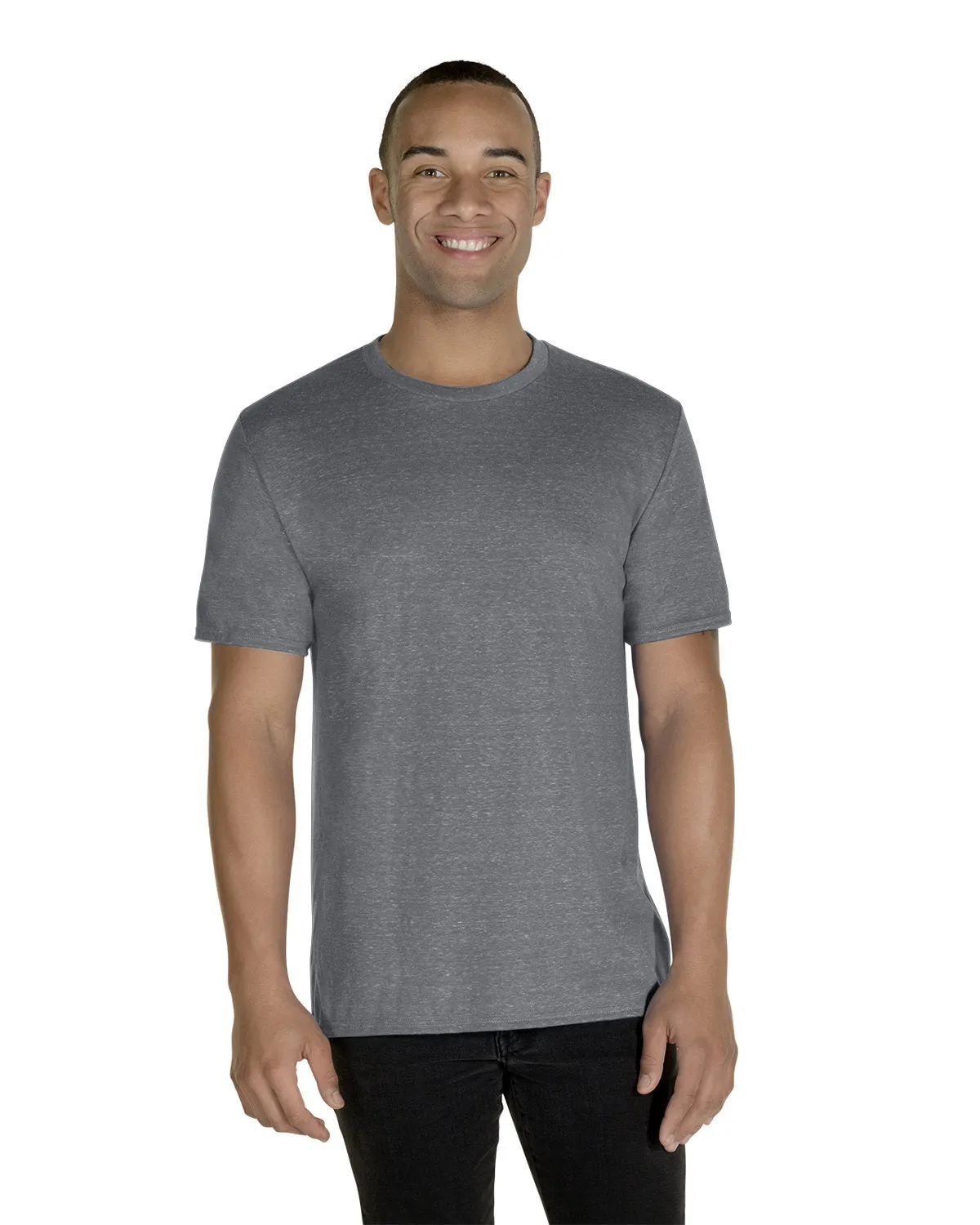 Jerzees 88MR Herren T-Shirt in Schnee-Heather