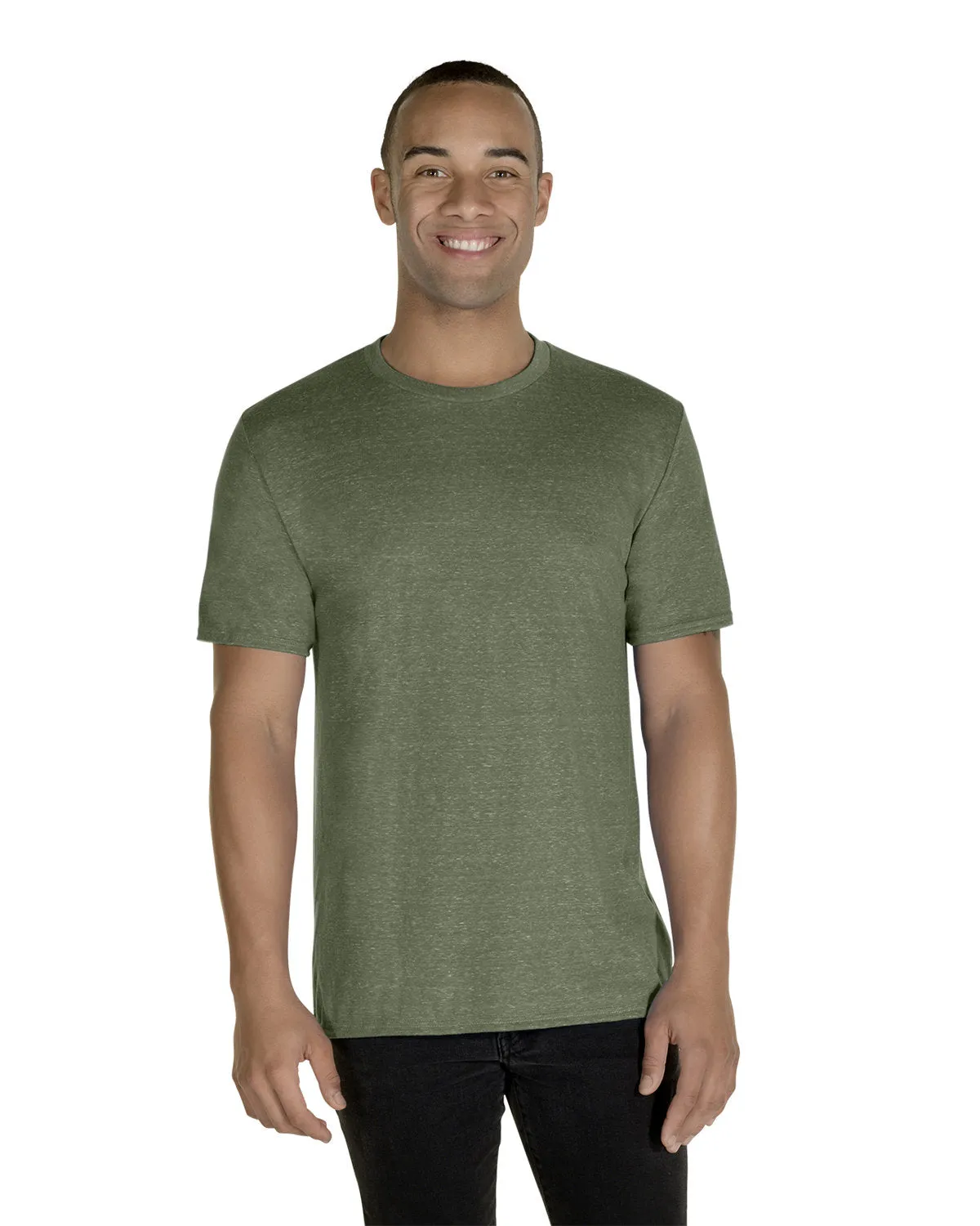 Jerzees 88MR Herren T-Shirt in Schnee-Heather