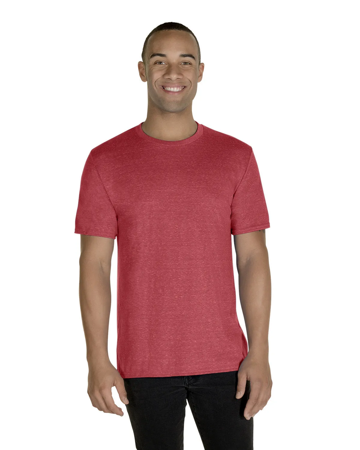 Jerzees 88MR Herren T-Shirt in Schnee-Heather