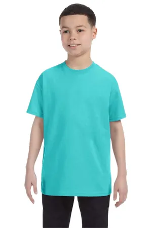 Jerzees Youth Dri-Power Feuchtigkeitstransportierendes Kurzarm-T-Shirt mit Rundhalsausschnitt - Tauchblau