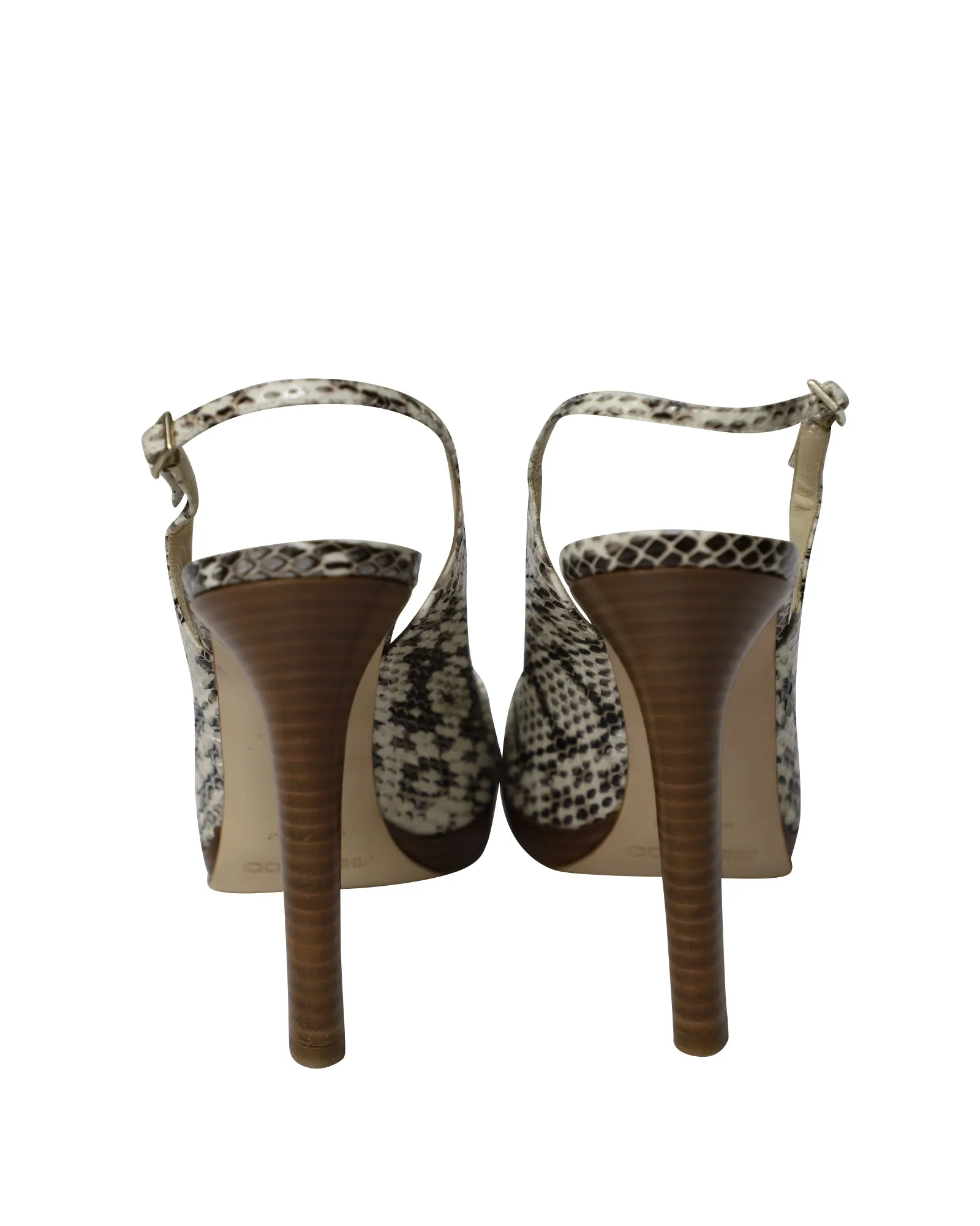 Jimmy Choo Peeptoe-Slingback-Absatzschuhe aus Phytonskin-Leder_Jimmy-Choo