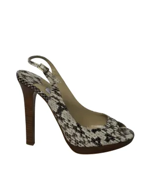 Jimmy Choo Peeptoe-Slingback-Absatzschuhe aus Phytonskin-Leder_Jimmy-Choo