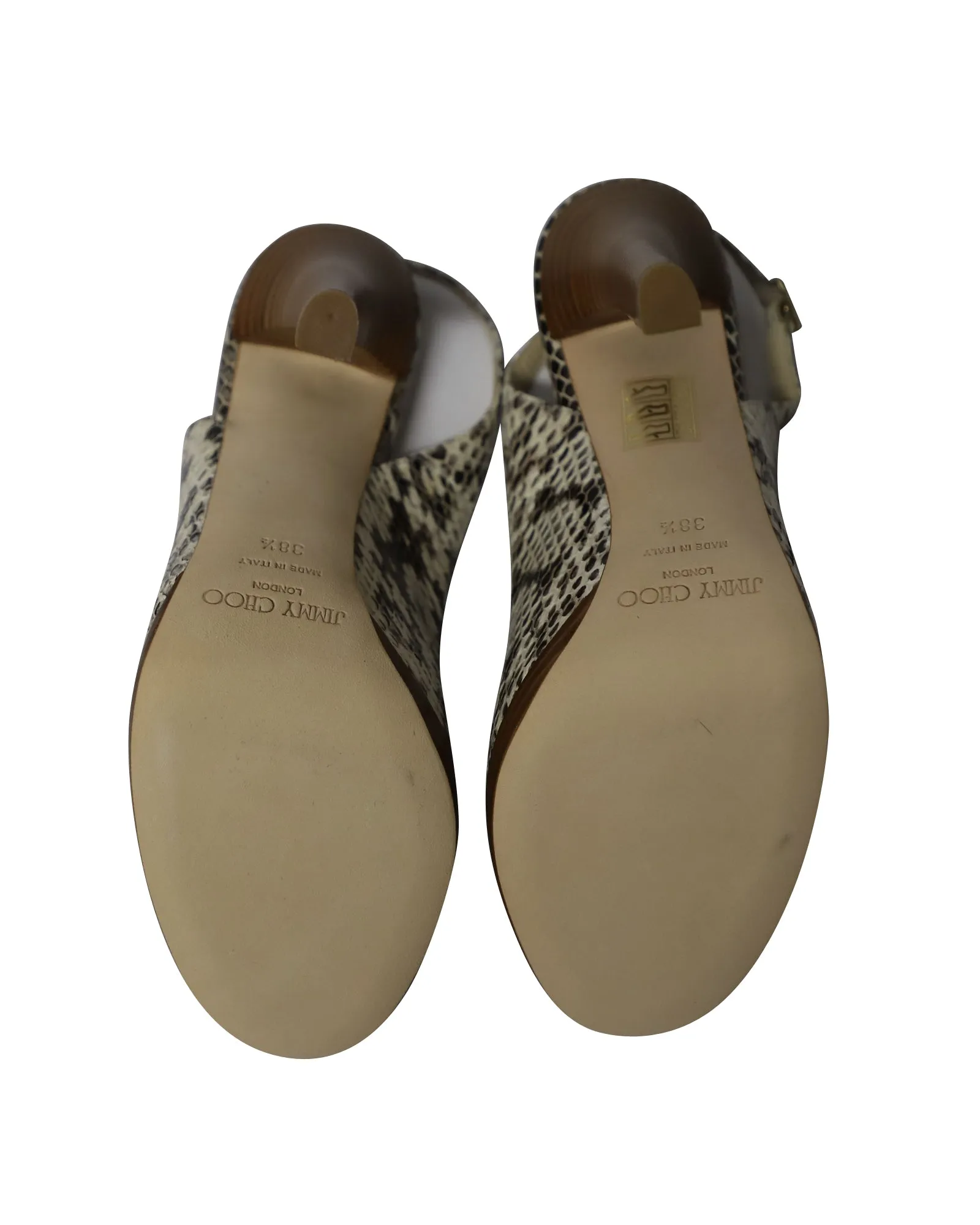 Jimmy Choo Peeptoe-Slingback-Absatzschuhe aus Phytonskin-Leder_Jimmy-Choo