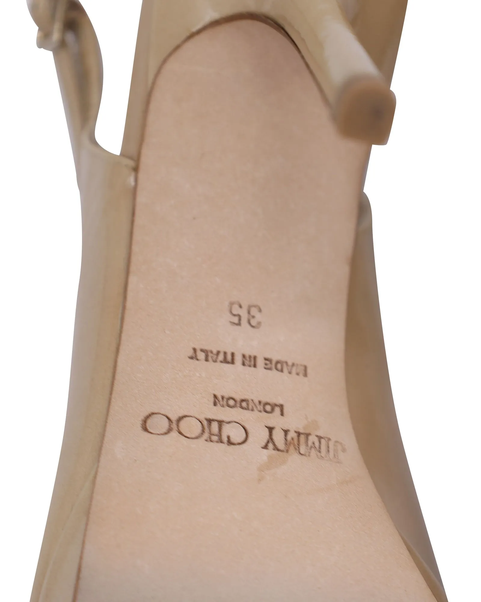 Jimmy Choo Plateau-Slingback-Sandalen in Nappa-Lackleder