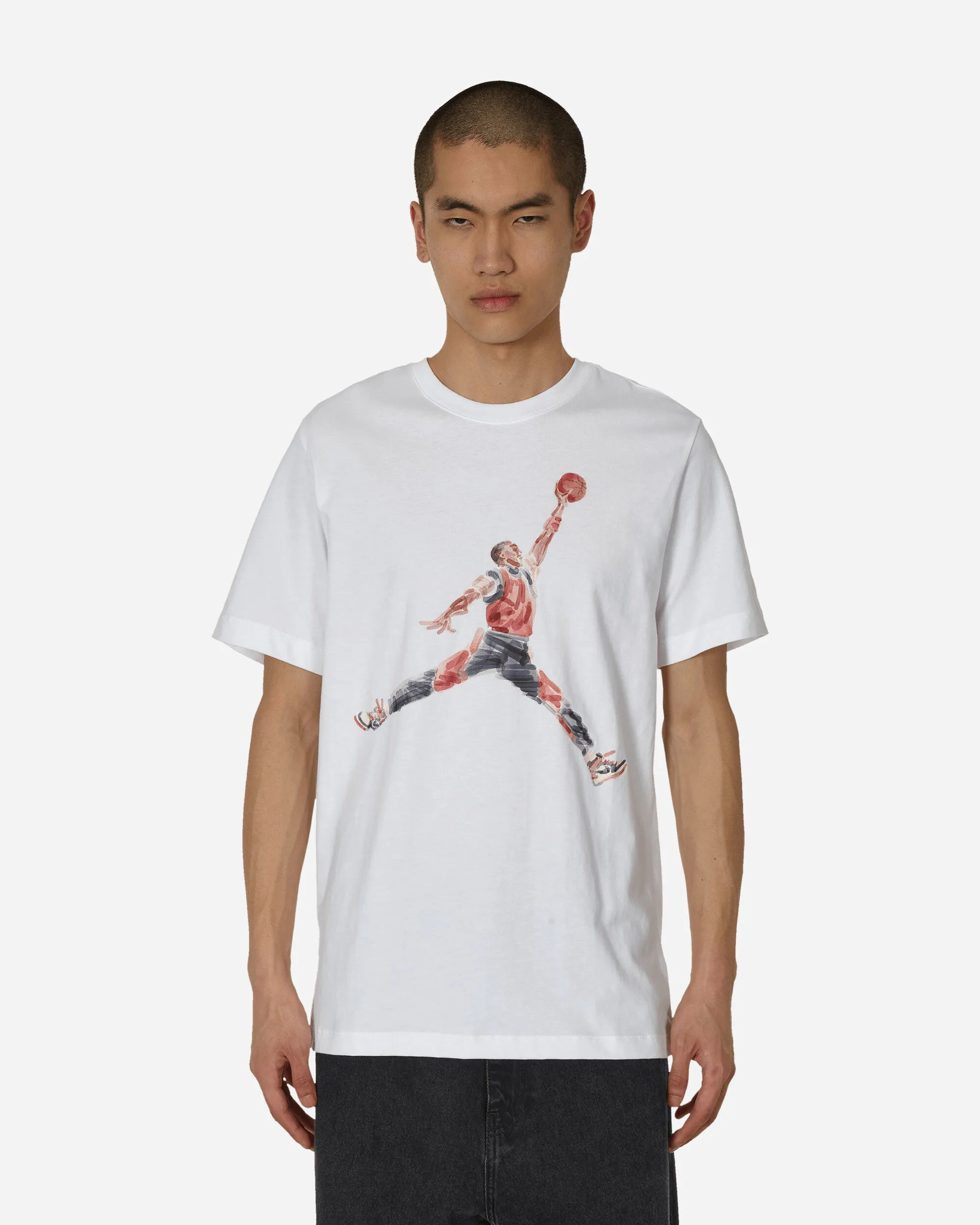 Jumpman Aquarell T-Shirt Weiß