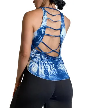 Kathmandu Batik-Schnitt Crop Top mit Seitenschlitz TH1218