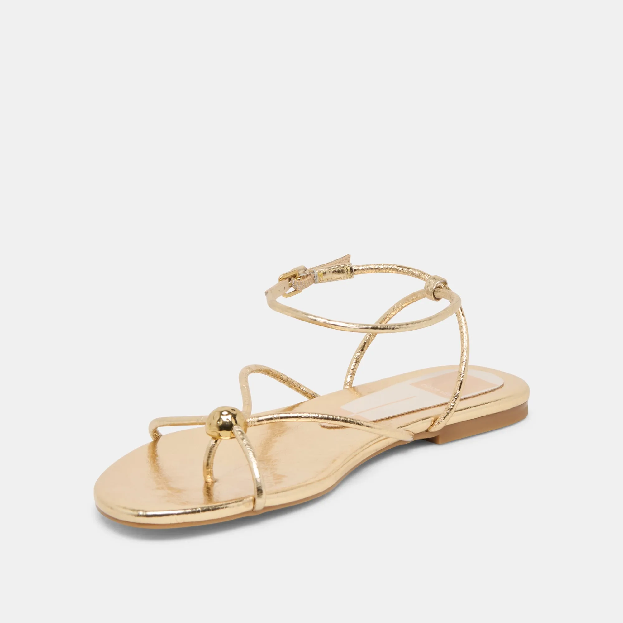 KENLEY SANDALETTEN LEDER GOLD