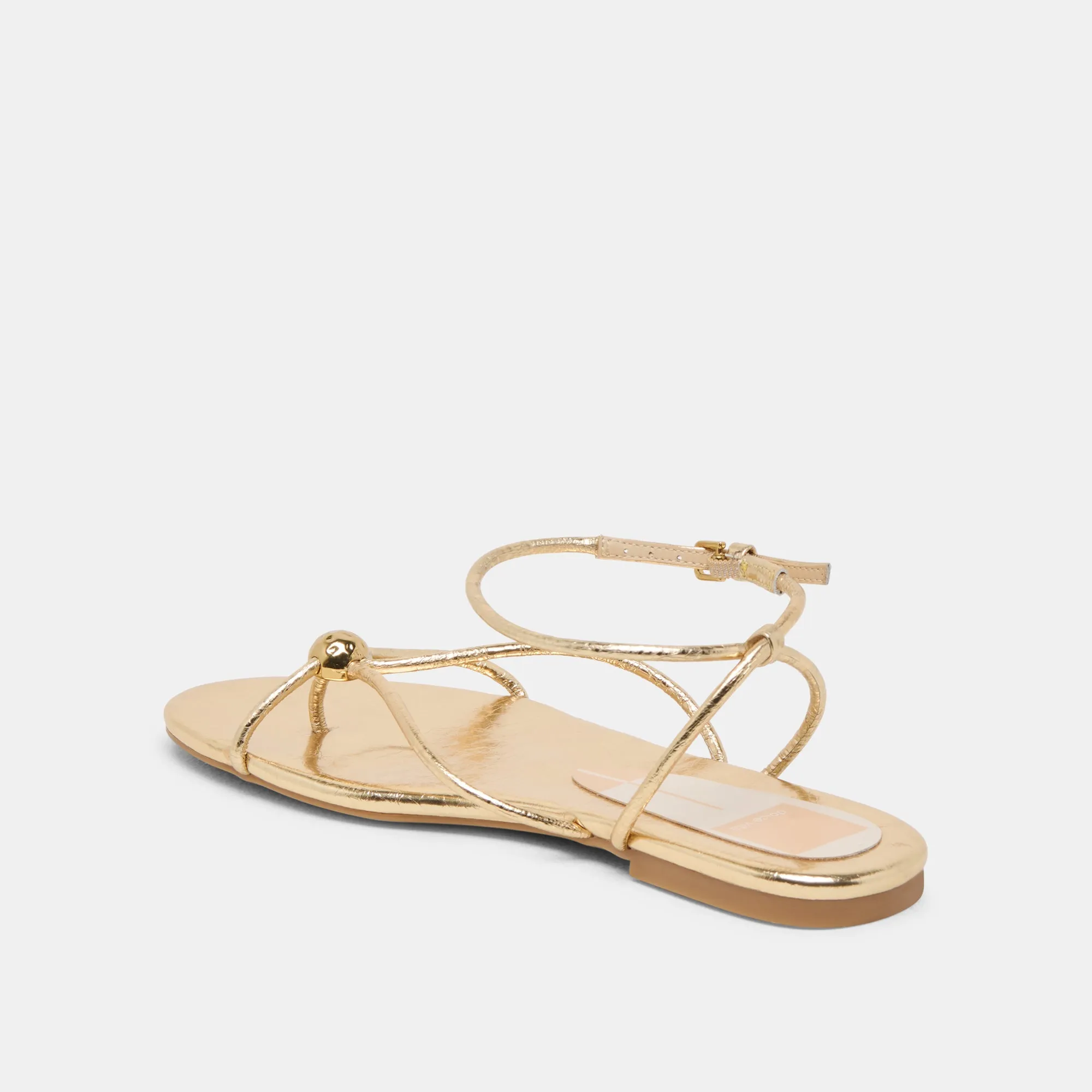 KENLEY SANDALETTEN LEDER GOLD