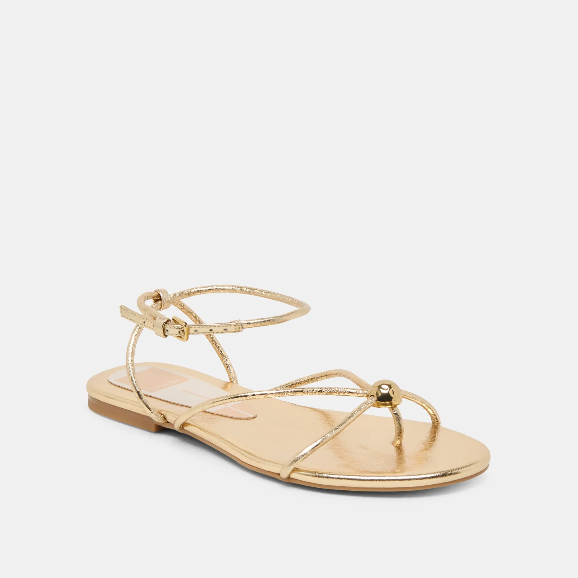 KENLEY SANDALETTEN LEDER GOLD