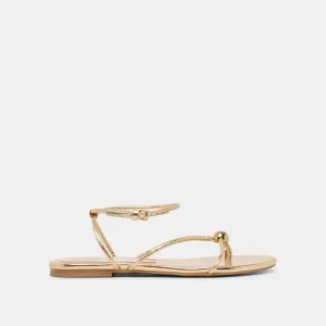 KENLEY SANDALETTEN LEDER GOLD