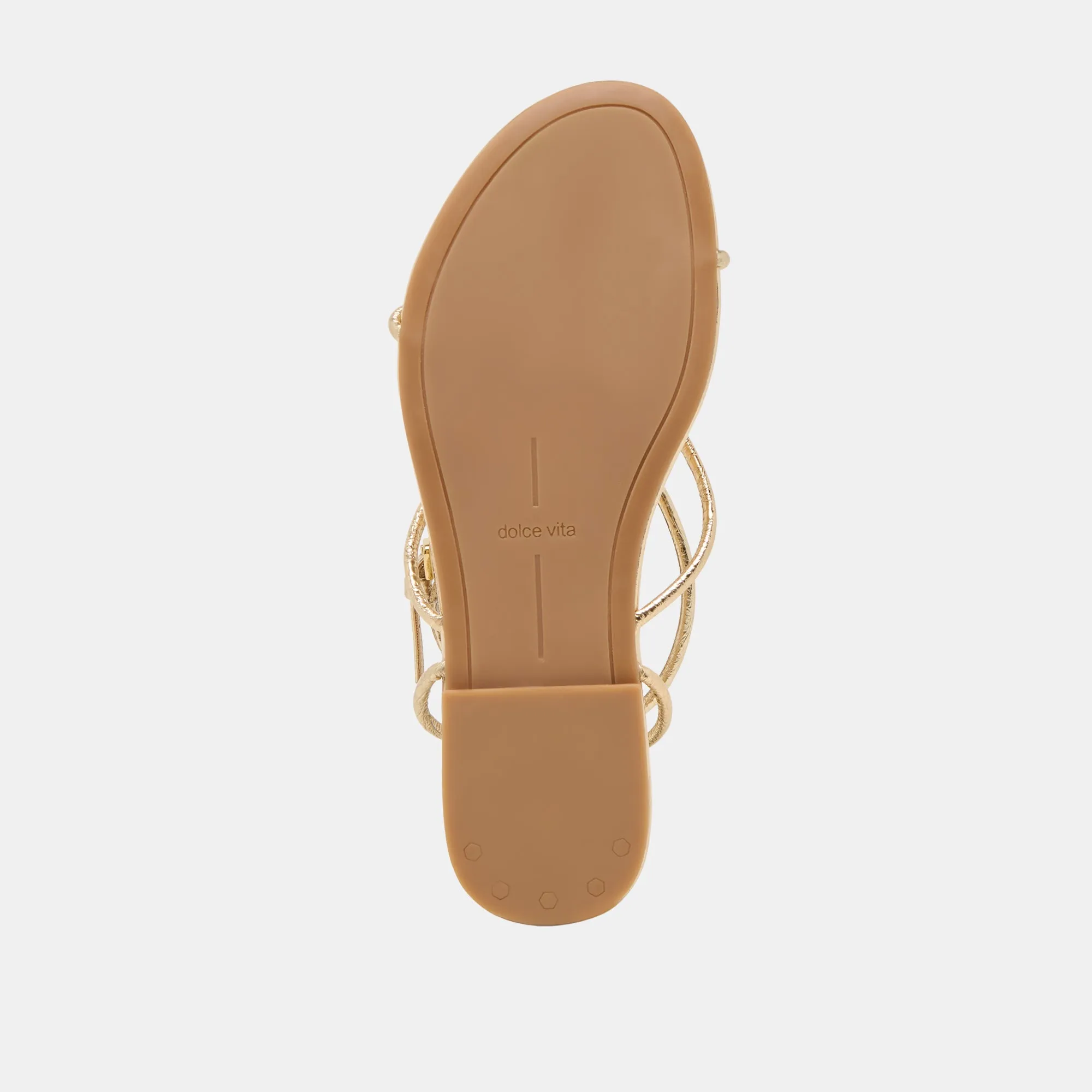 KENLEY SANDALETTEN LEDER GOLD