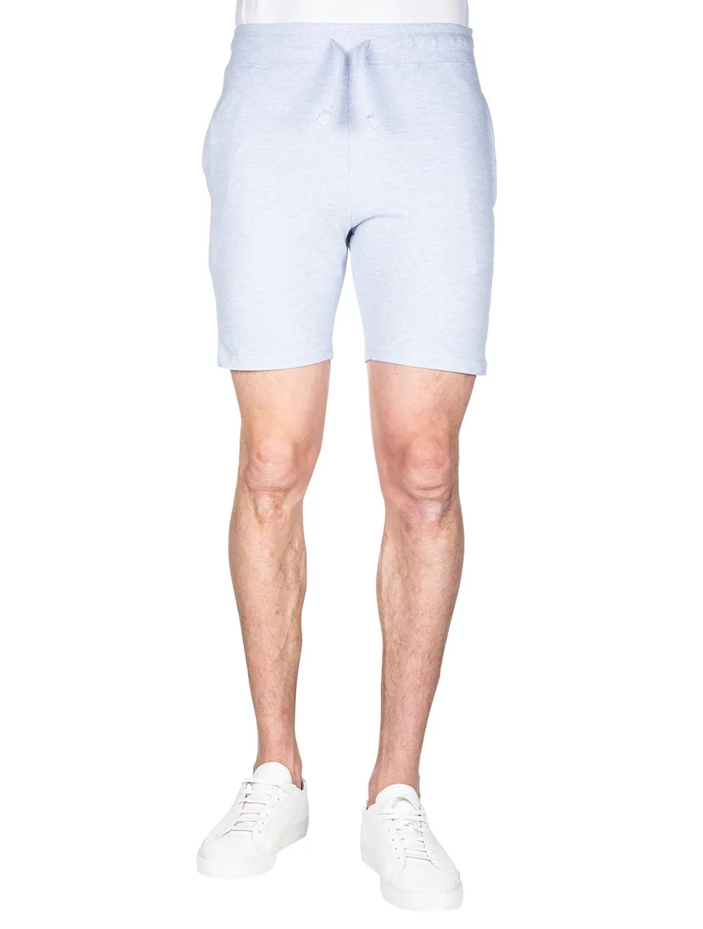 Key Piqué Shorts Hellblau Melange