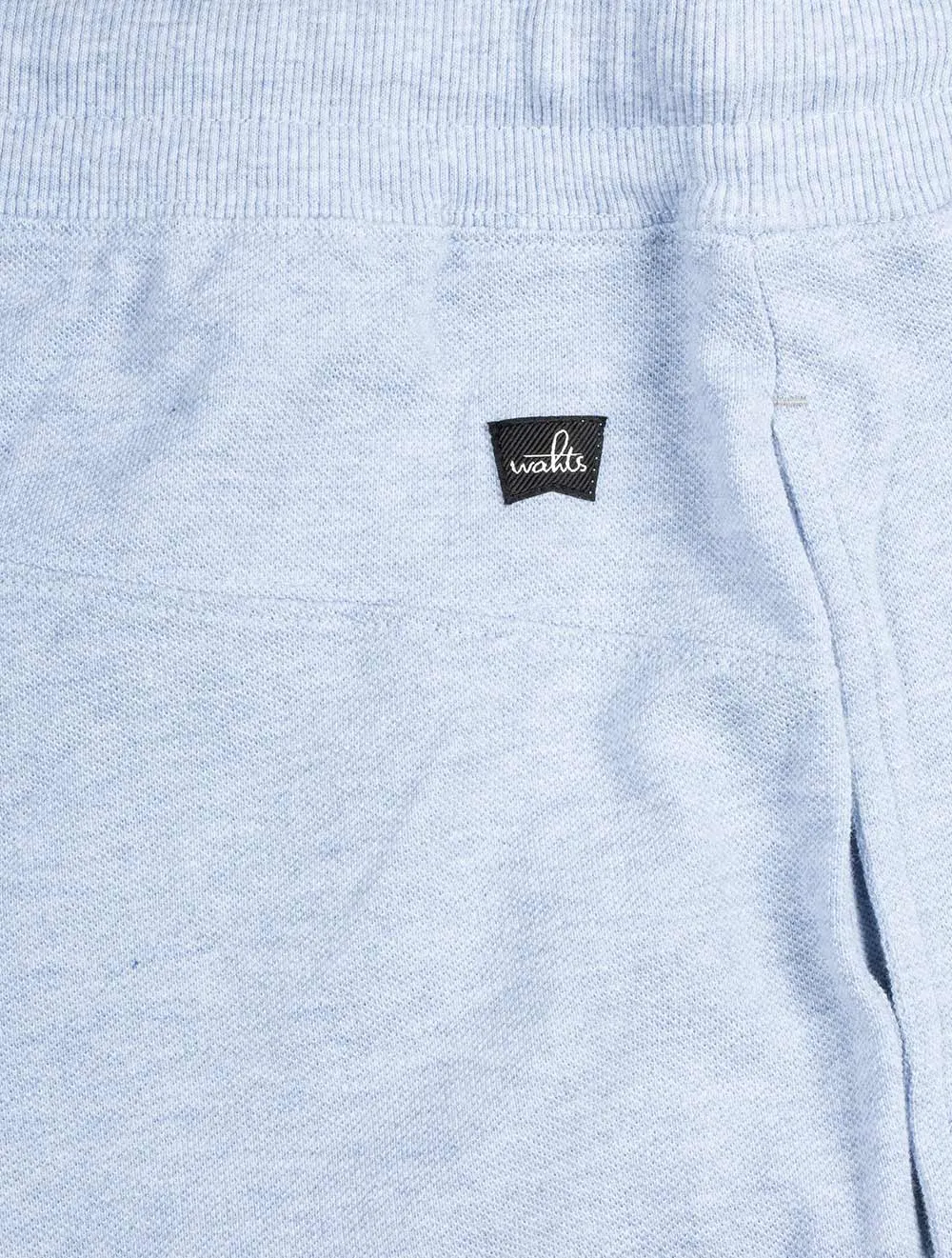 Key Piqué Shorts Hellblau Melange
