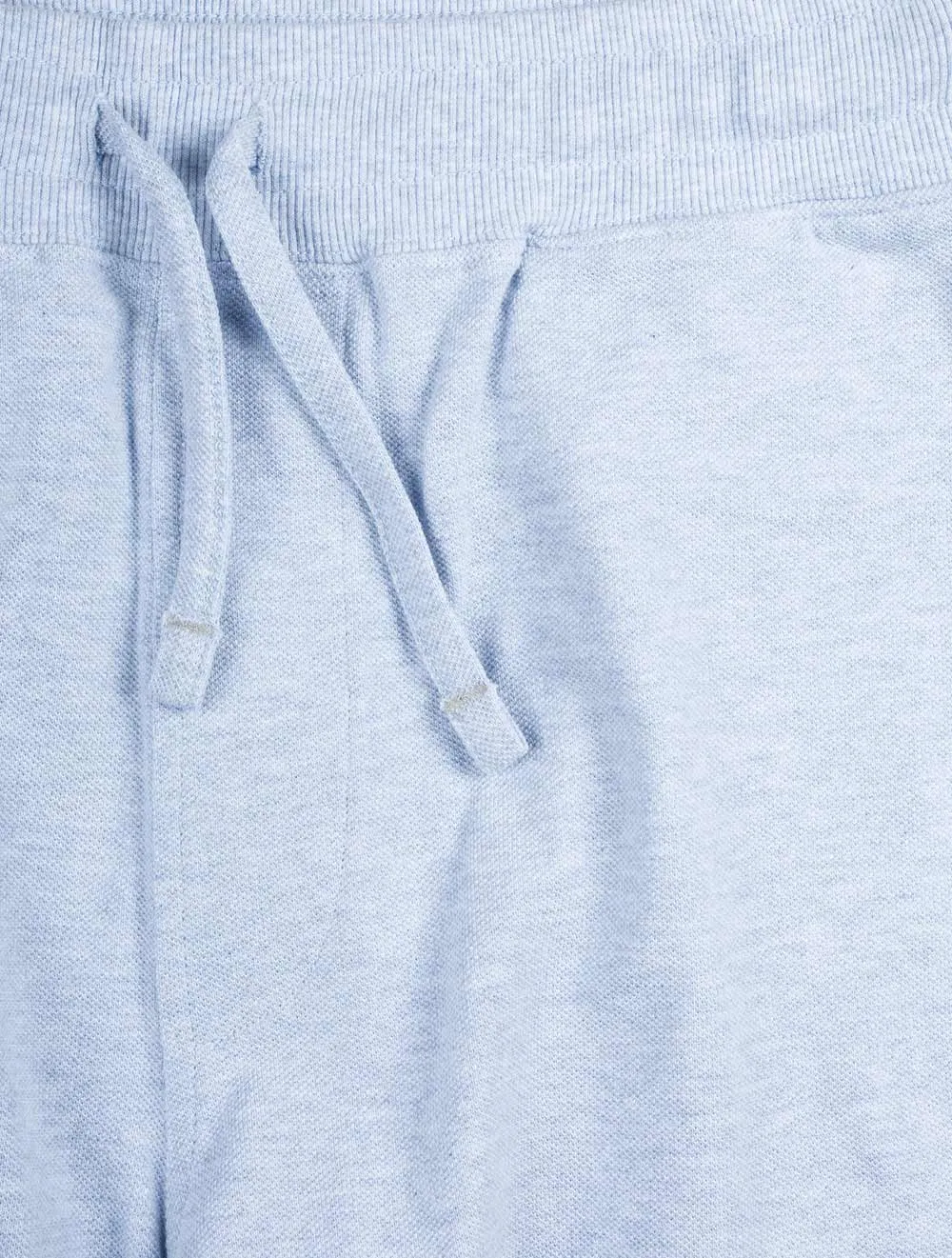 Key Piqué Shorts Hellblau Melange