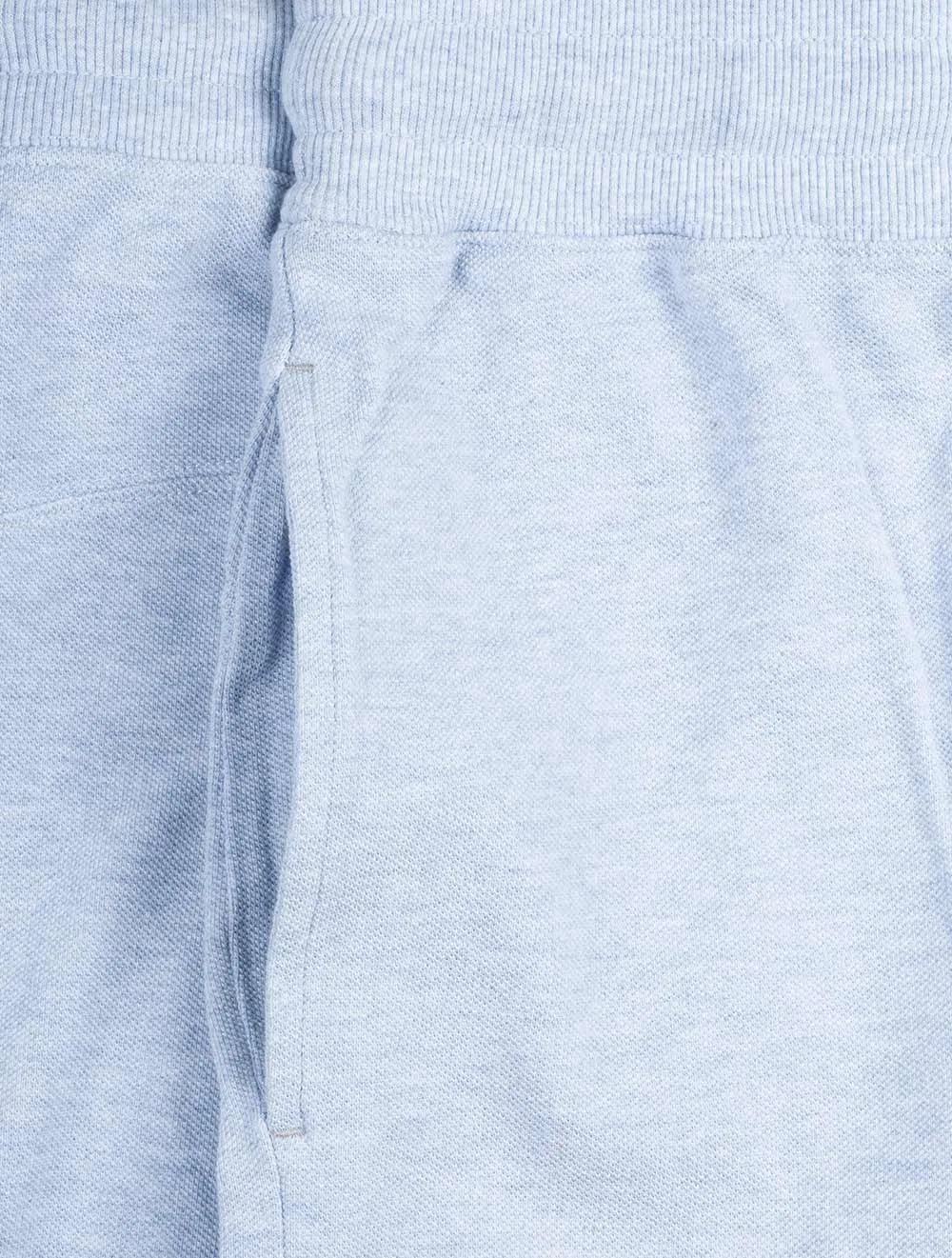 Key Piqué Shorts Hellblau Melange