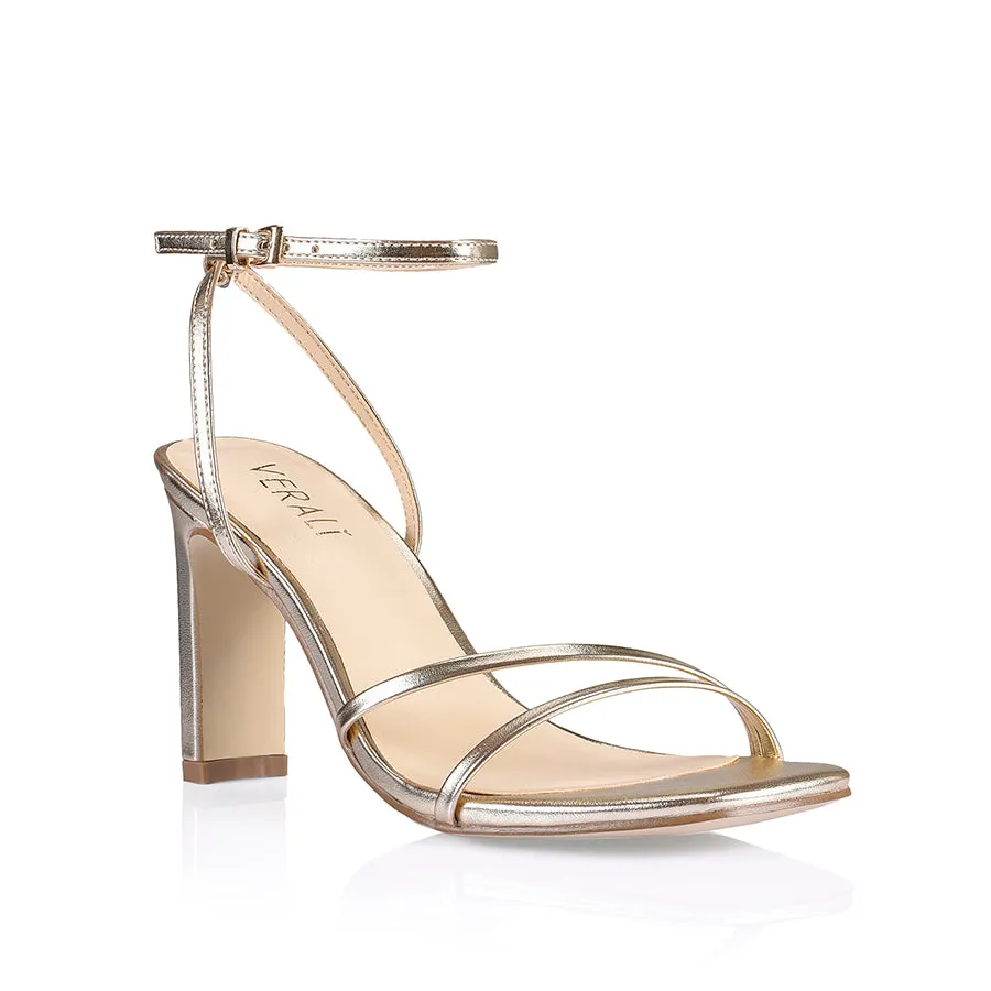 Kimmy Slim Riemchenpumps - Champagner Glatt