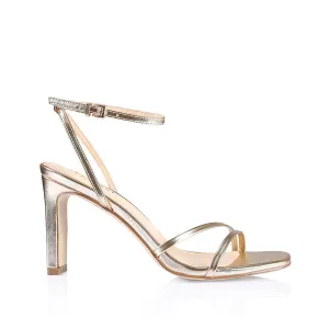 Kimmy Slim Riemchenpumps - Champagner Glatt