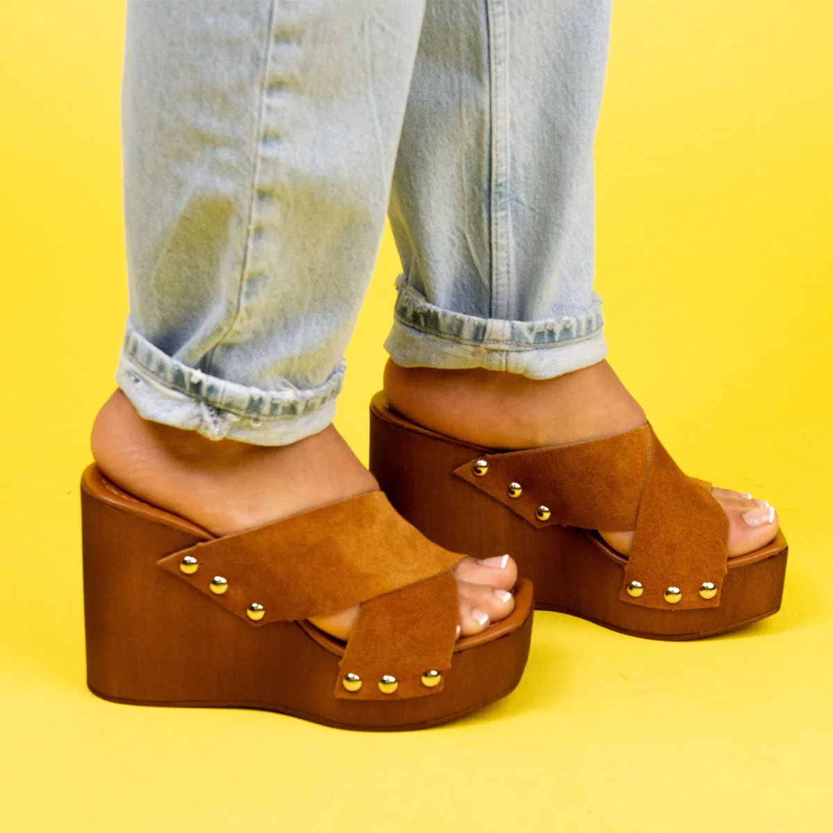 Kätzchen Wildleder in Tan