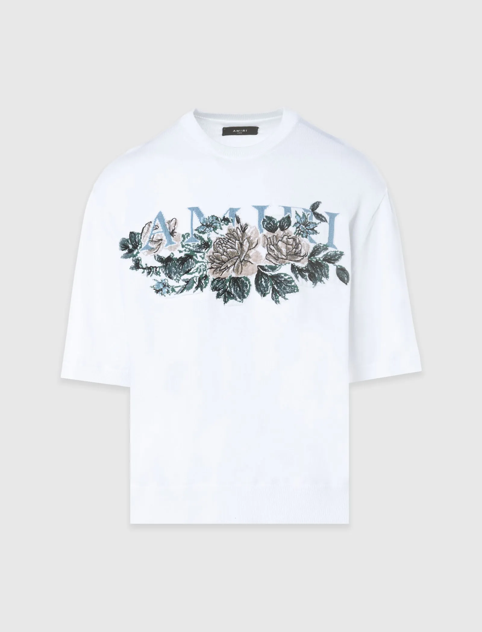 Gestricktes Blumen-Logo T-Shirt