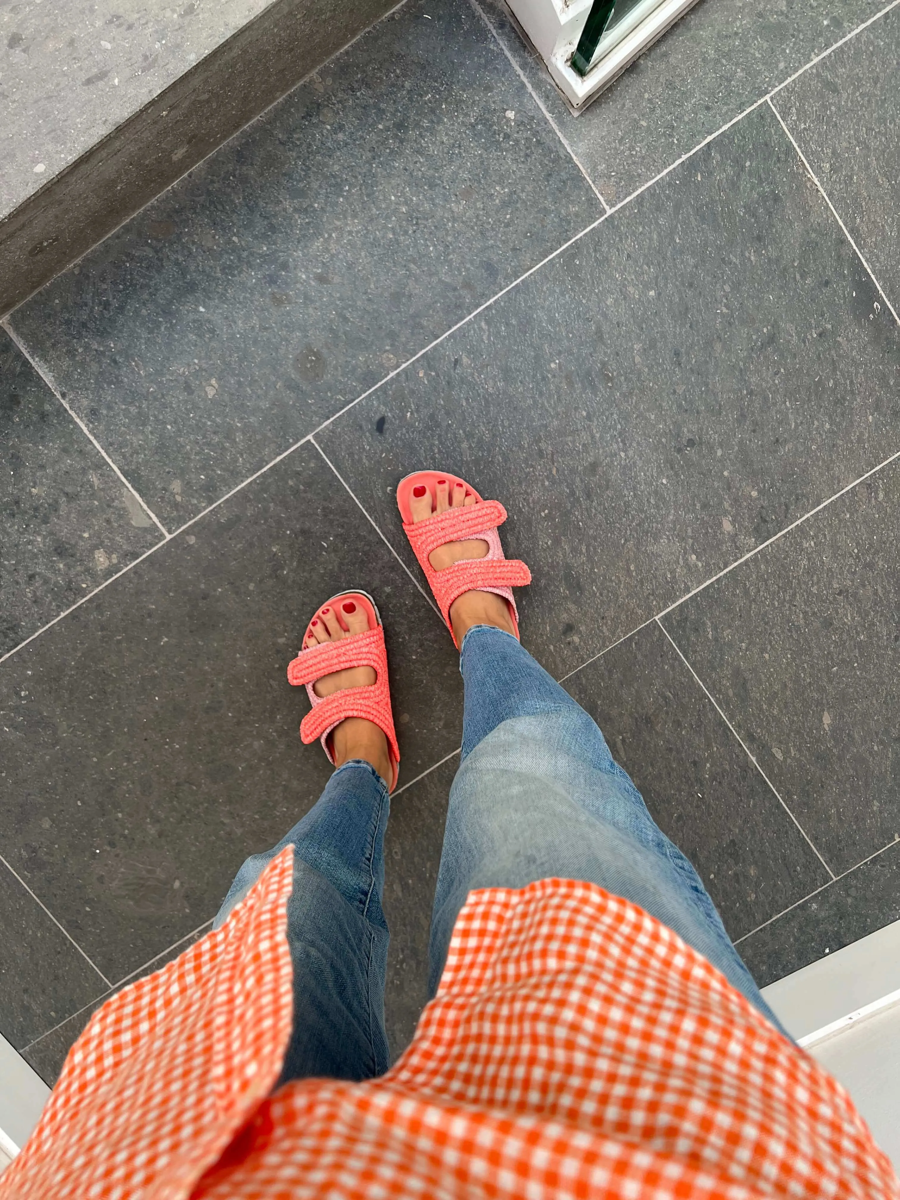 La Vera Vegan Rafia Sandalen | Rosa
