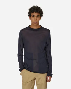 Langur Langarm T-Shirt Marineblau