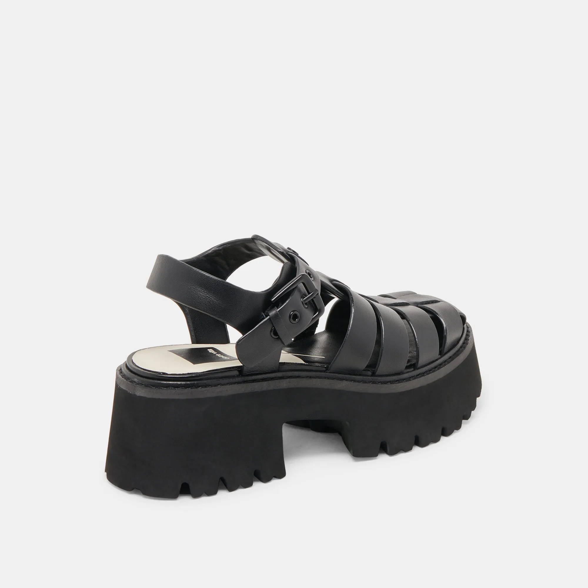 LASLY TONAL SANDALETTEN AUS SCHWARZEM LEDER