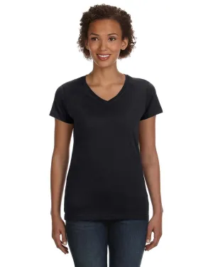 LAT 3507 Damen V-Ausschlag Feinstrick T-Shirt