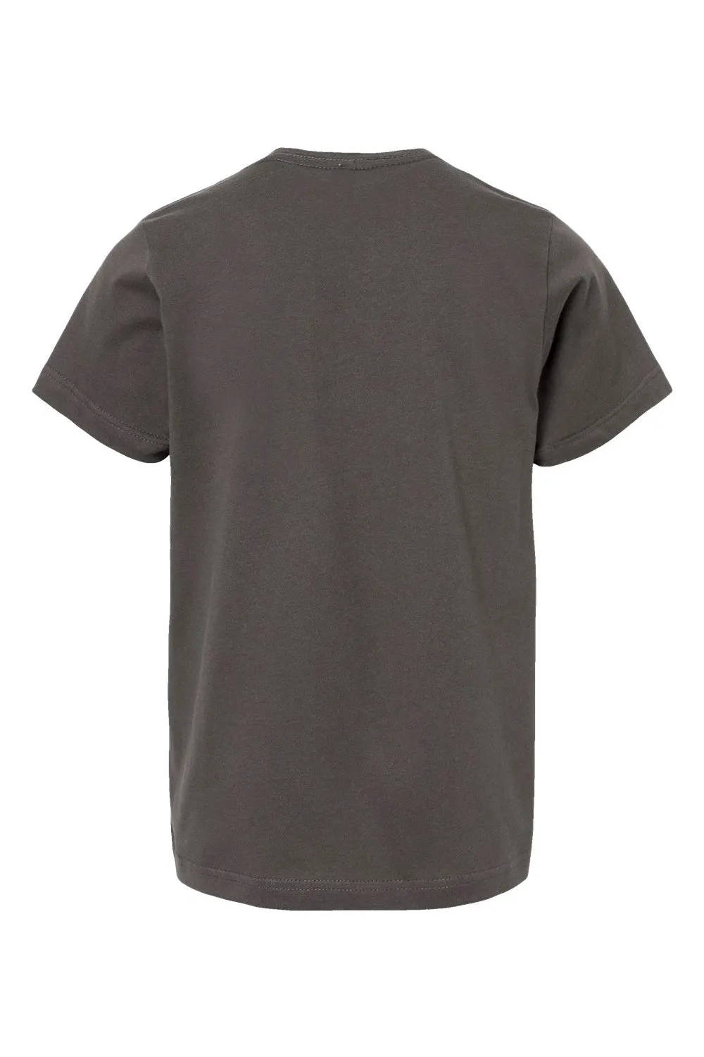 LAT Youth Feinstrick Kurzarm Rundhals T-Shirt - Anthrazitgrau