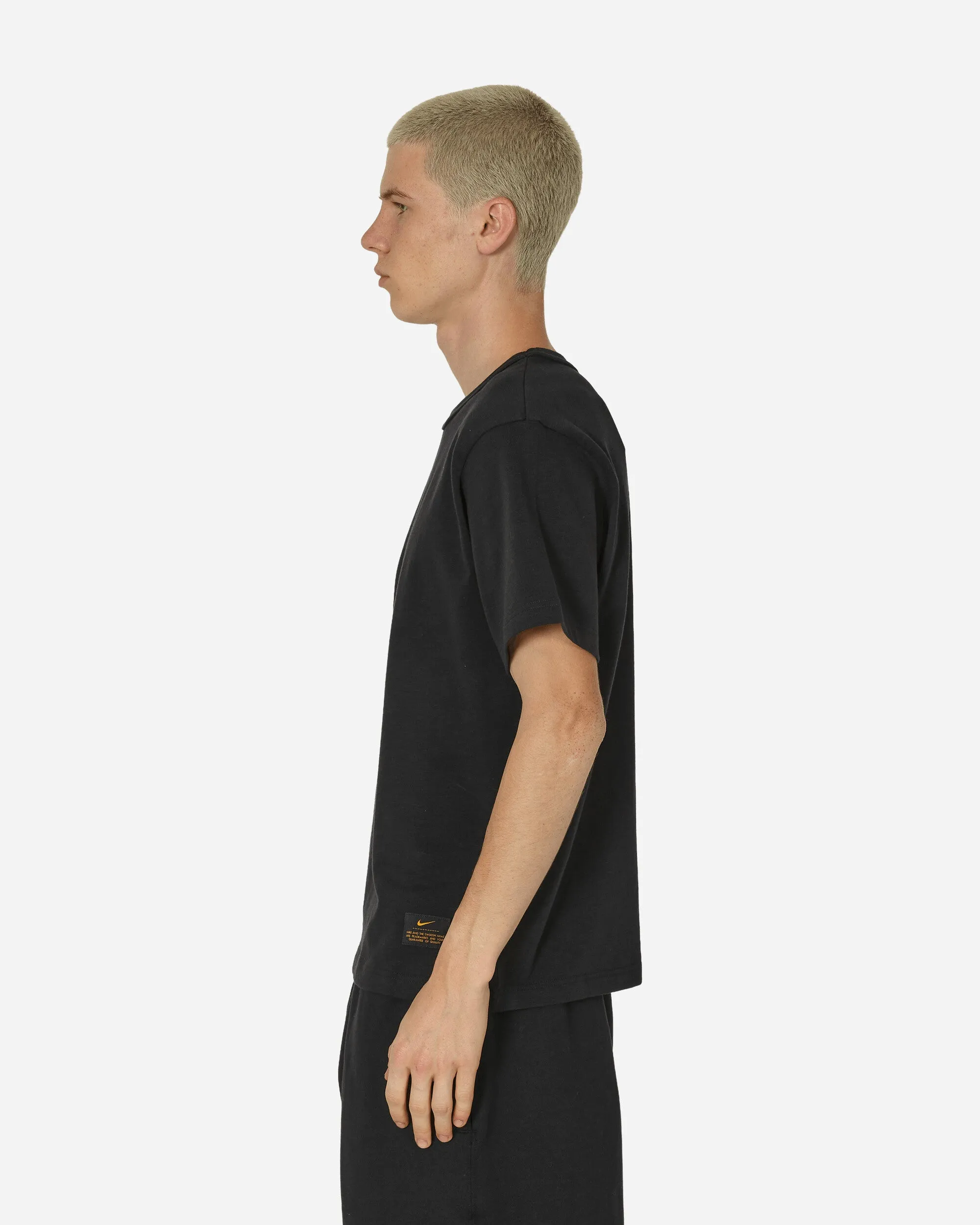 Life Kurzarm Strickoberteil Schwarz