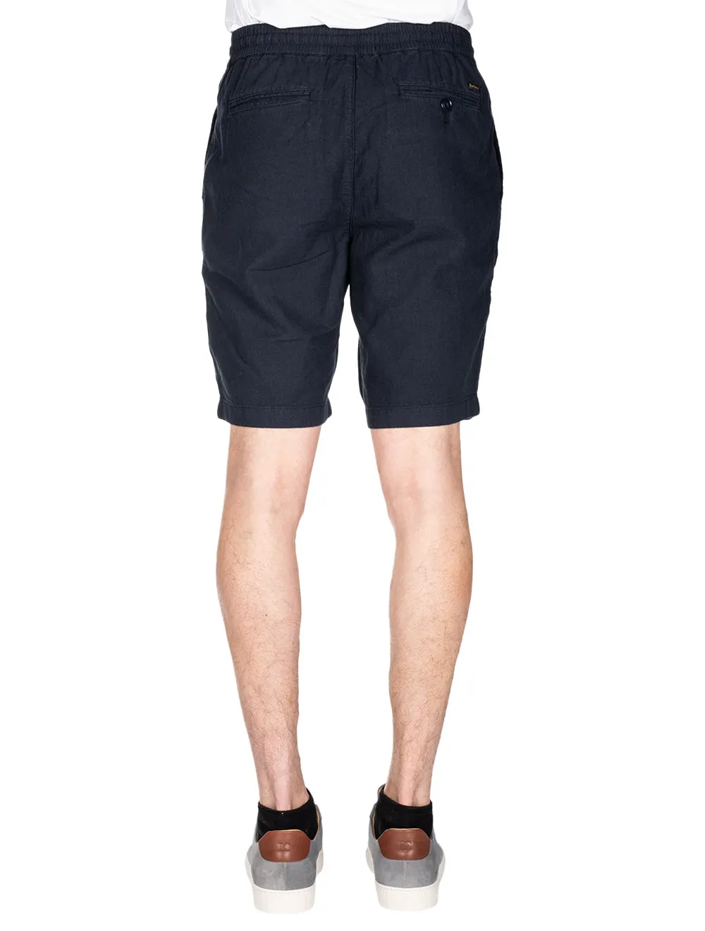 Leinen-Shorts Marineblau