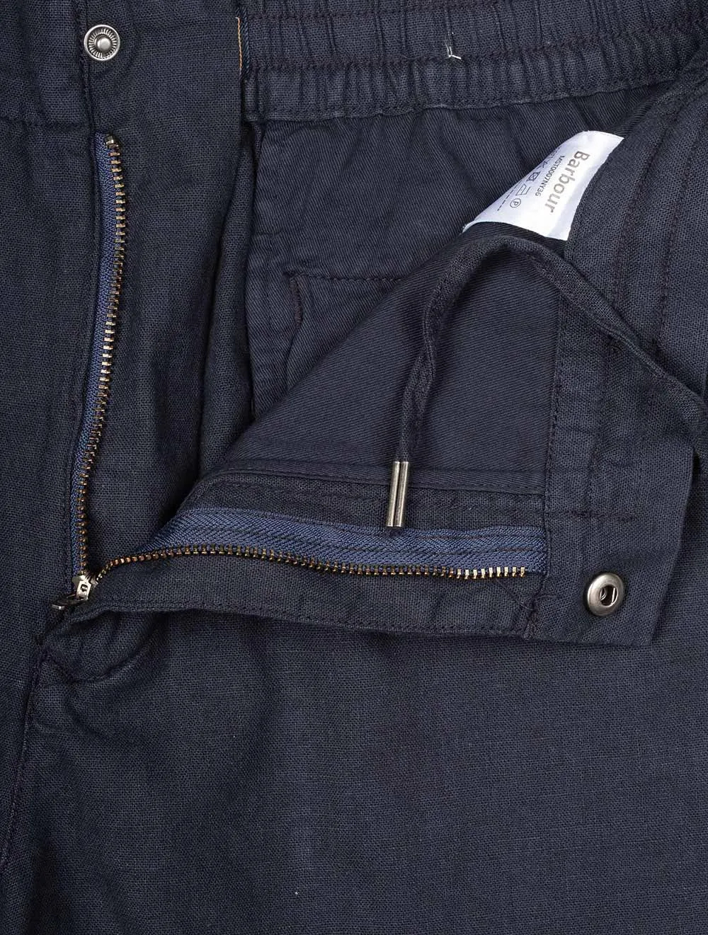 Leinen-Shorts Marineblau