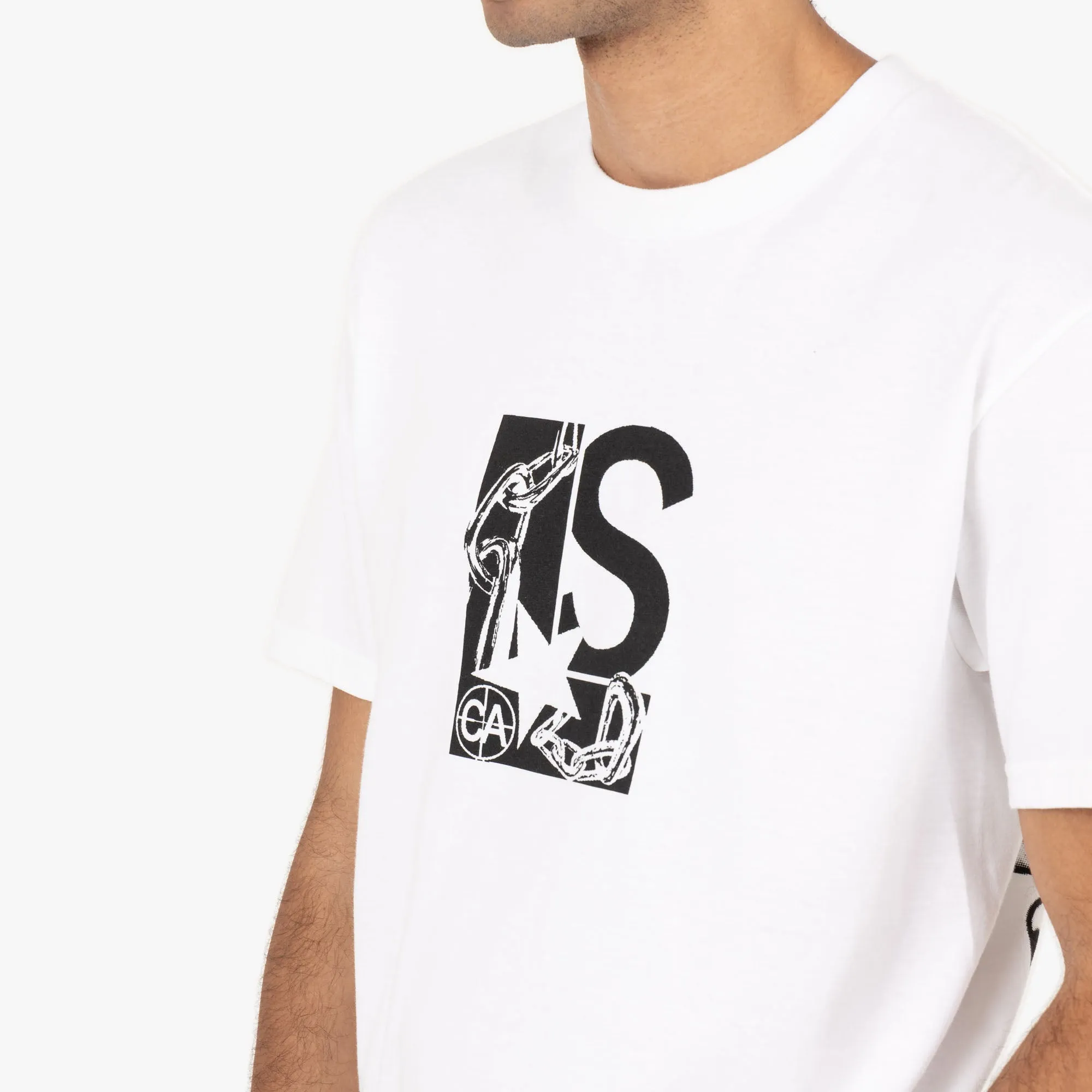 Livestock Chain Logo Early Adopter T-Shirt / Weiß
